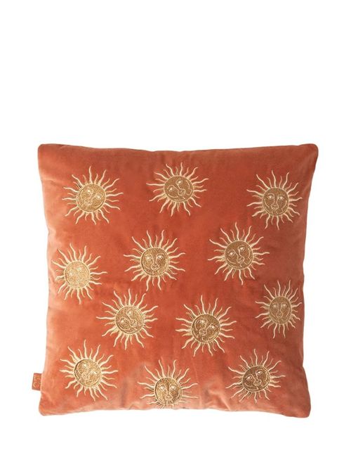 Elizabeth Scarlett Sun Goddess Cushion, Rust