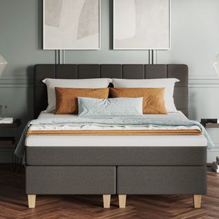 Best mattress on bed in styled bedroom