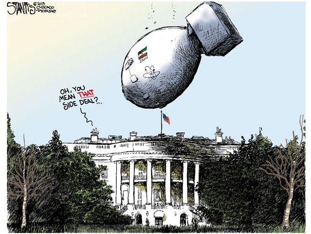 Political cartoon Iran nuclear deal