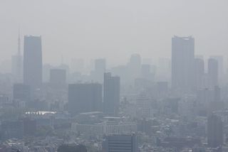 Smog over Tokyo.