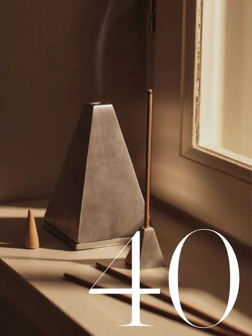 Pyra Incense Cone Burner in Brushed Aluminium