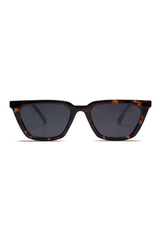 SOJOS Polarized Narrow Square Cateye Sunglasses 