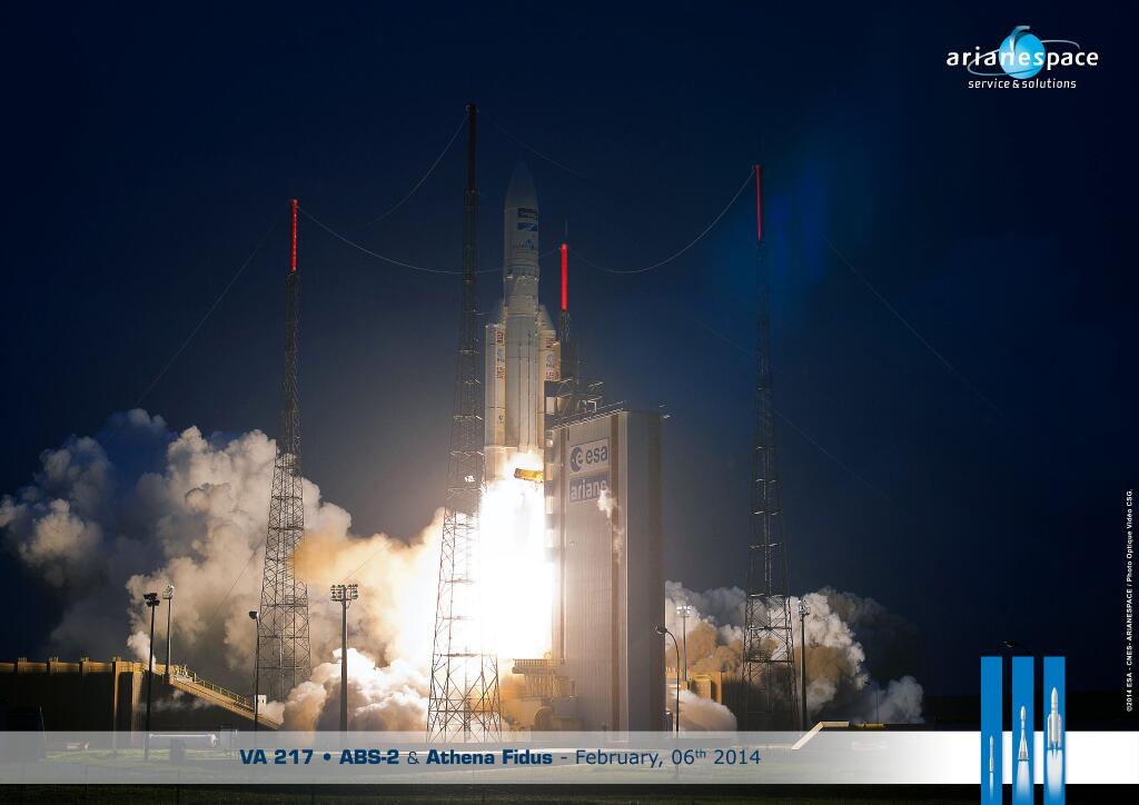 Ariane 5 Rocket Launches Two Satellites