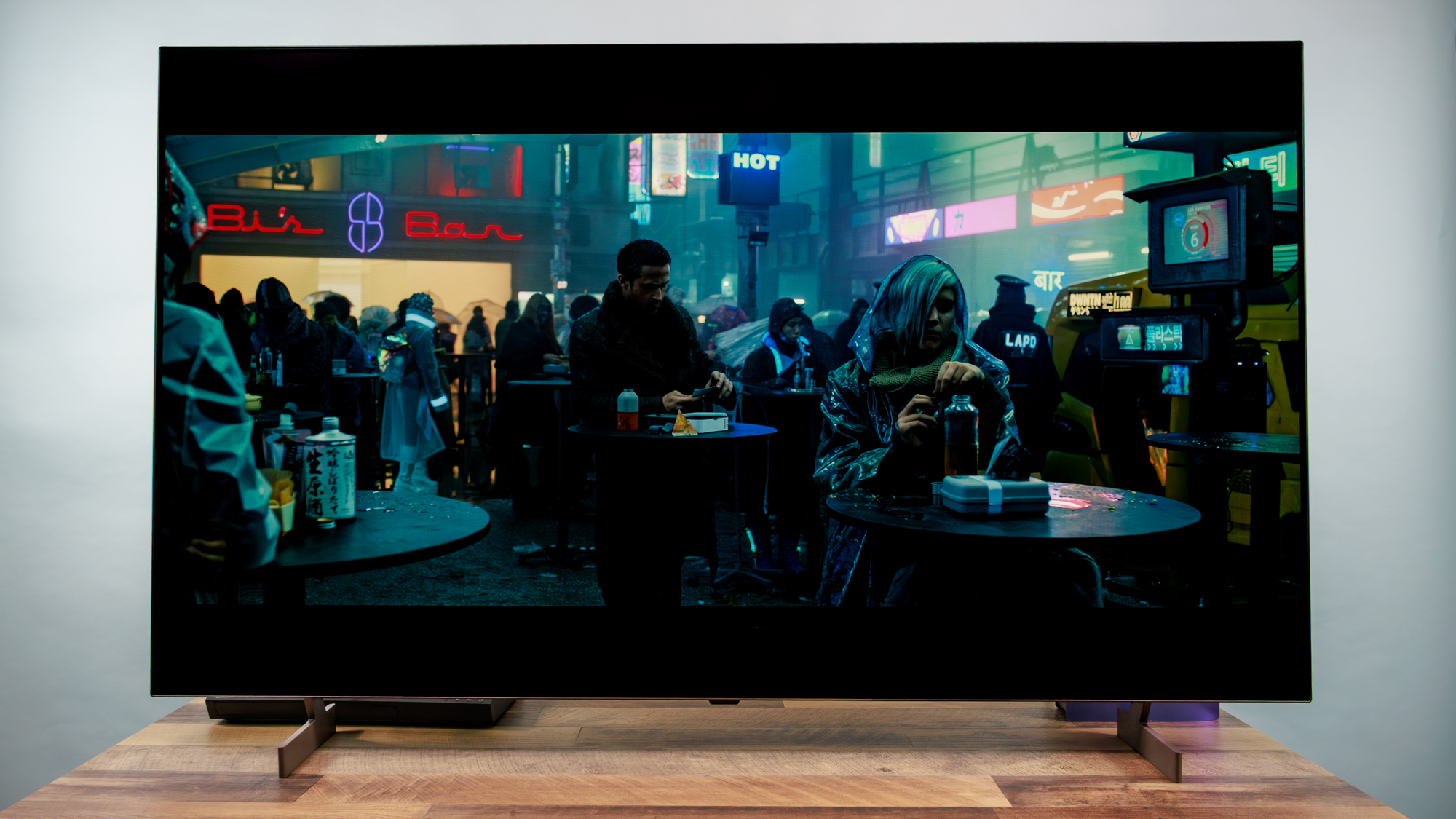 LG B6 OLED TV on a table