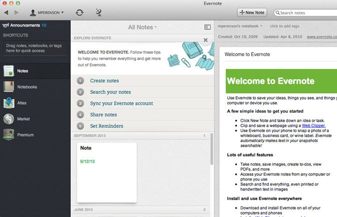 evernote for mac 10.4.11