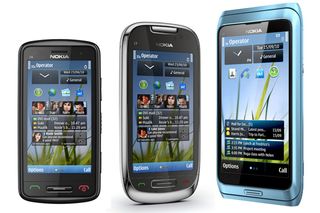 Nokia C6-01, C7, and E7