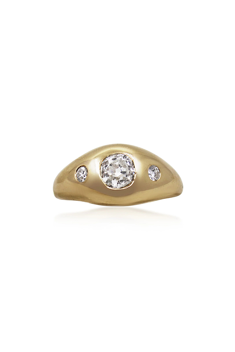 Diamond Three-Stone Gypsy Ring &amp;mdash; Humphrey Butler