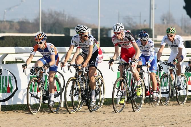Early action at the World Cup 'cross race in Rome.