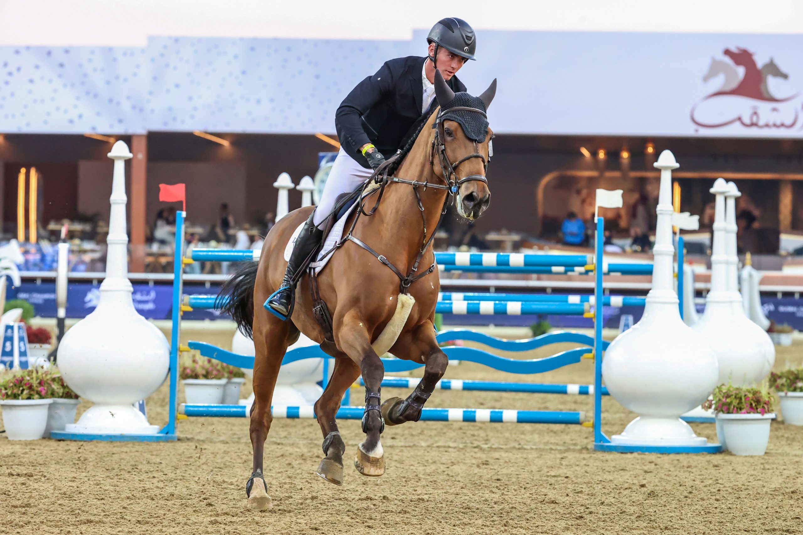 Olli Fletcher and BP Pocahontas land a memorable win in Doha, Qatar.