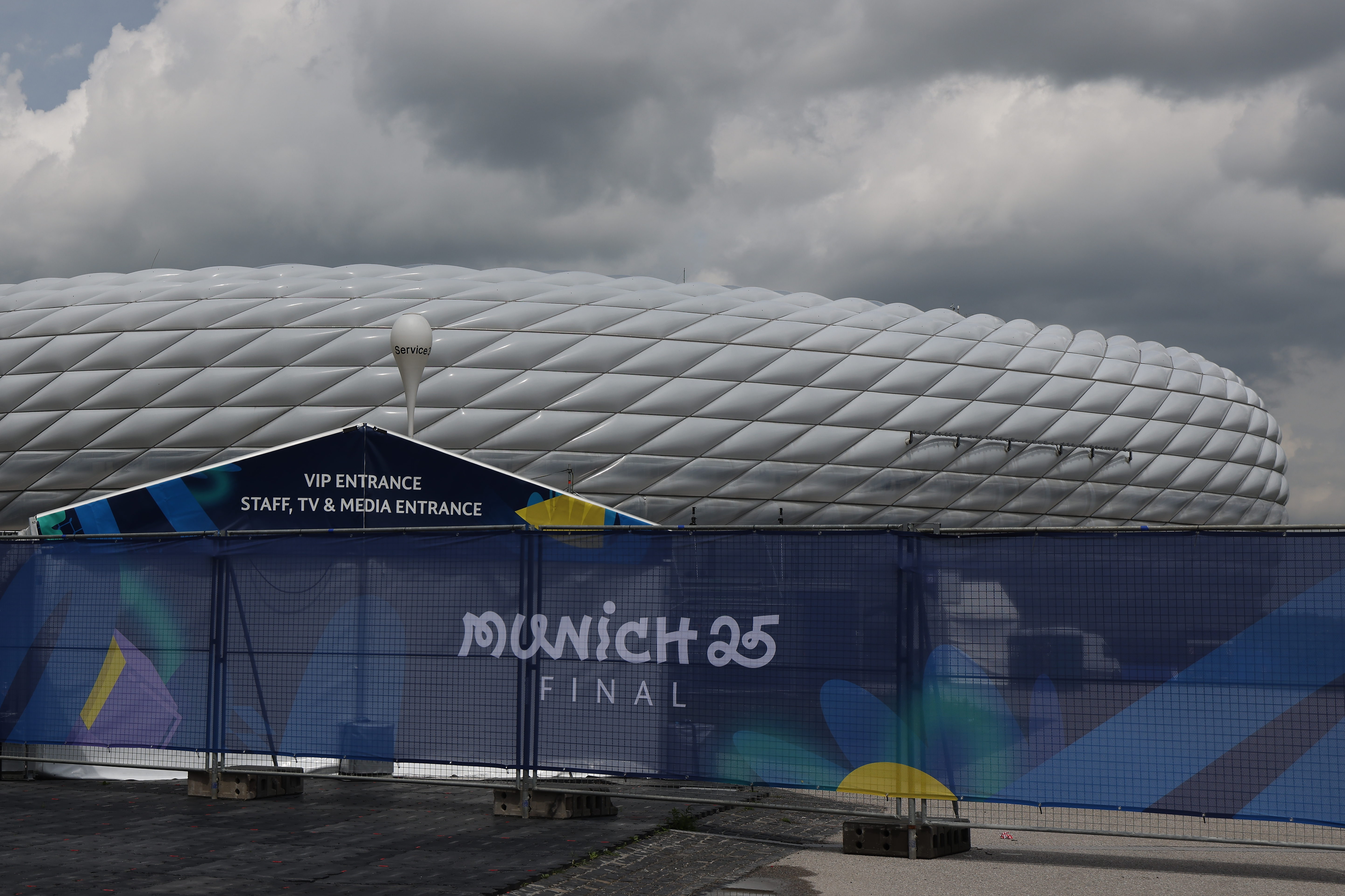 General view of the Allianz Arena ahead of the 2025 Champions League final
