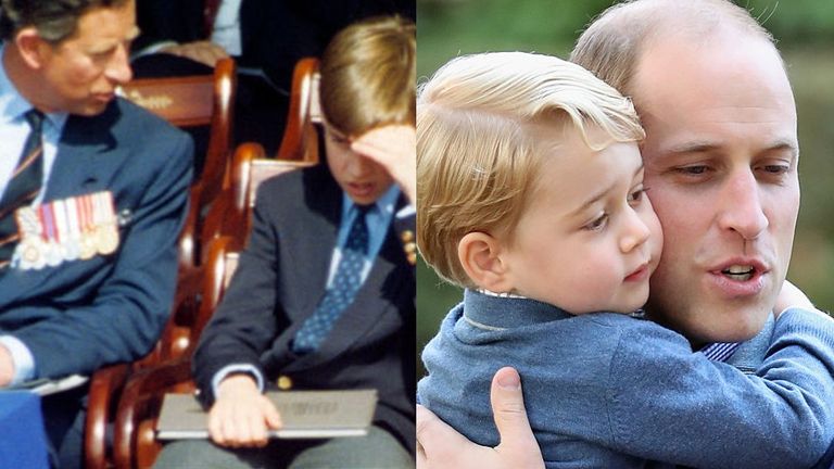 Prince Charles, Prince William as dads