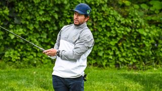 Mark Wahlberg at the 2019 Genesis Open pro-am