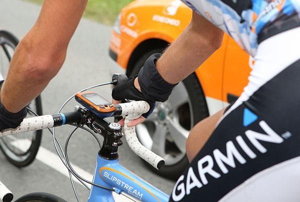 The riders are guided through the Tour