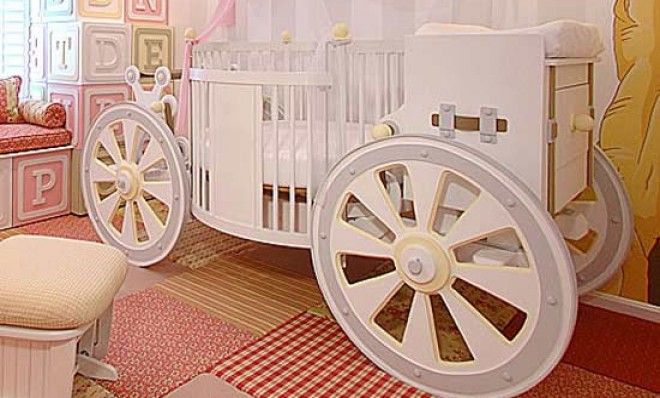 This fantasy carriage crib may help William and Kate&amp;#039;s new baby feel like, well, a princess.