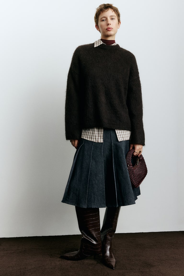Oversized Mohair-Blend Jumper