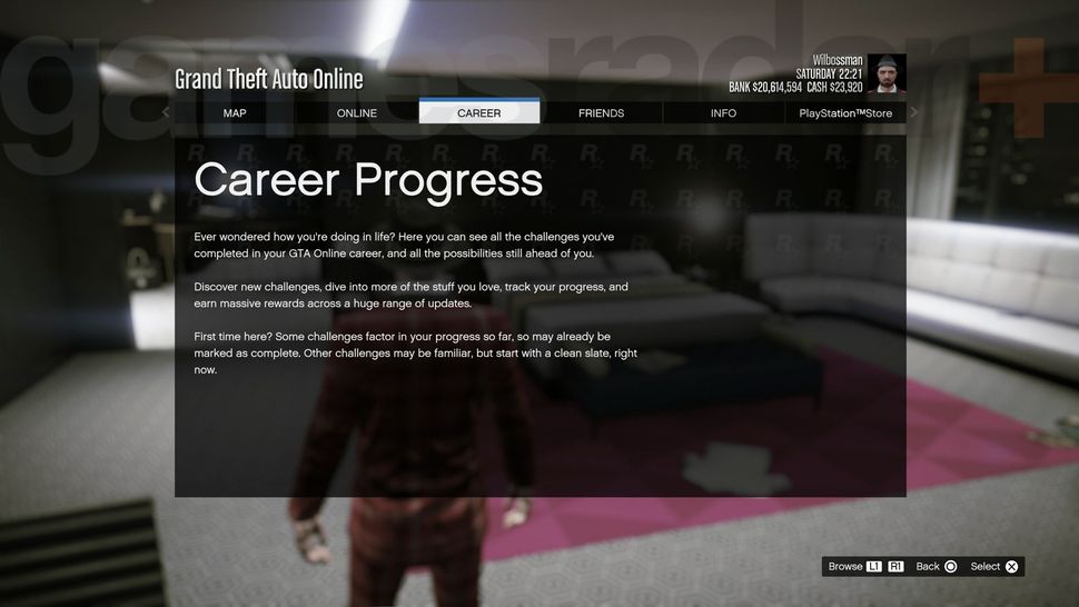 How to use the GTA Online Career Progress tracker GamesRadar+