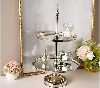 3-Tier Metal Display With Lazy Susan by Valerie