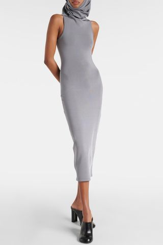 Alaïa, Hooded Jersey Midi Dress