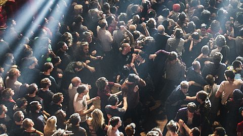 The crowd at a prog gig