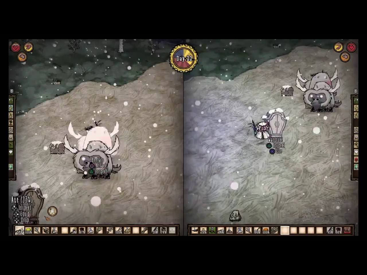 The best split screen PS4 games: don't starve together
