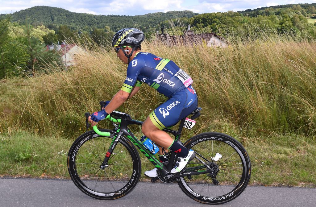 It wasn't a great day for Caleb Ewan (Orica-BikeExchange) as he was the last man to finish the stage