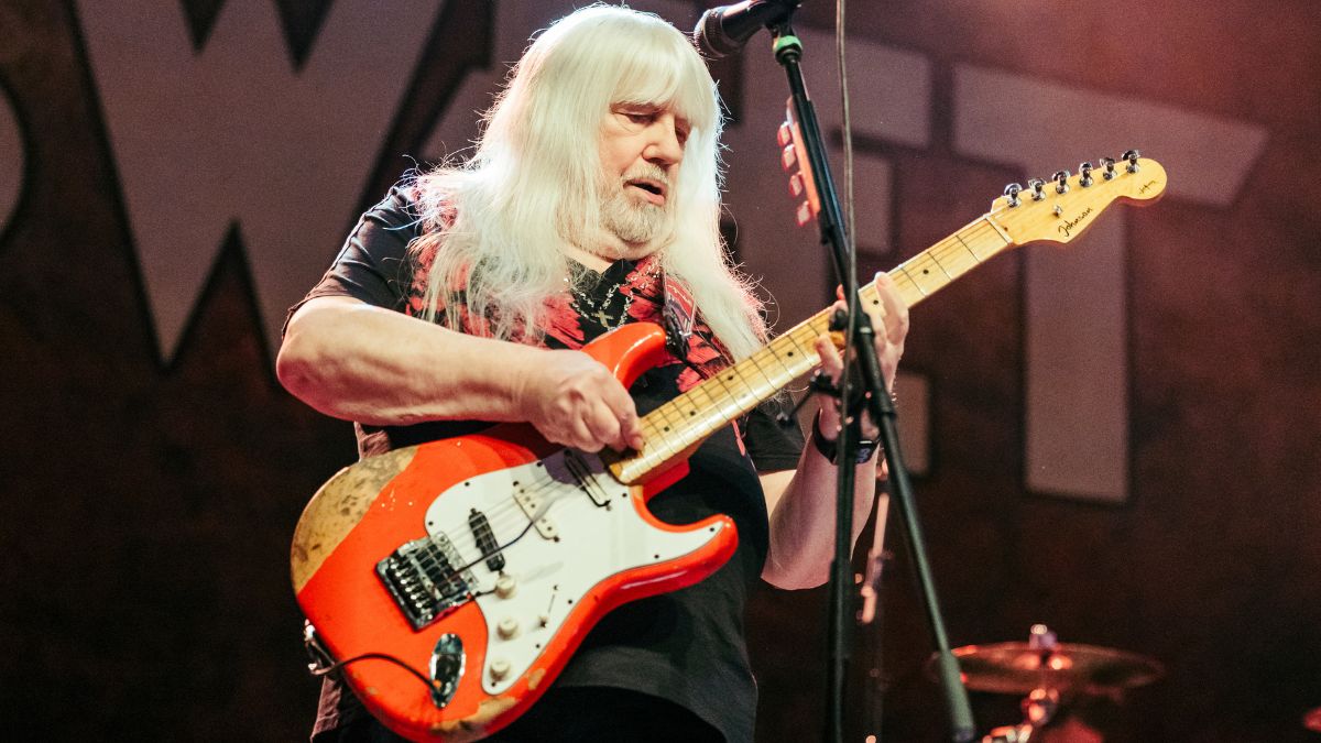 Andy Scott of The Sweet performs live on stage at Huxleys Neue Welt on September 30, 2024 in Berlin, Germany.
