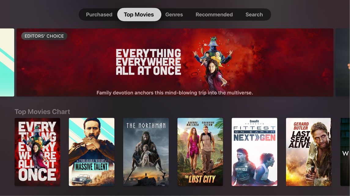 Movie rentals at iTunes