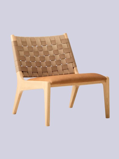 Dunham Leather Slipper Chair