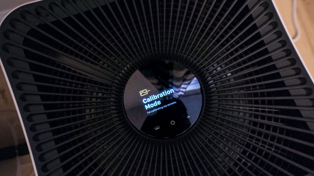 Mila Air Purifier setting up on display