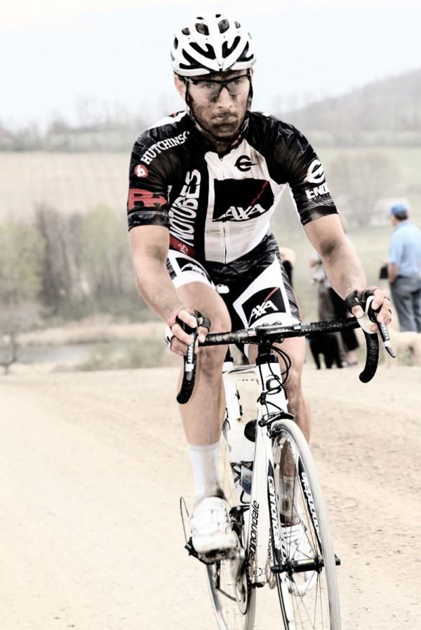 Jacob Muller (StansNotubes/Axa Equitable) wears the road on his face - this course is one tough ride