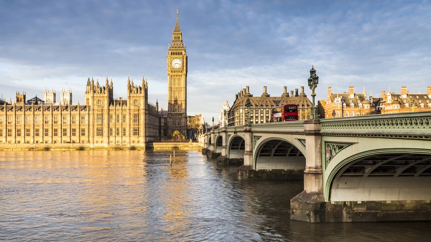 The Houses of Parliament and Westminster Bridge