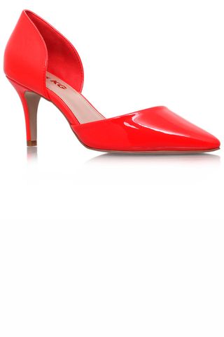 Miss KG Red Mid Heel Courts, £50