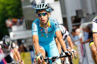 Fabio Aru (Astana) finishes stage 2 of the Criterium du Dauphine