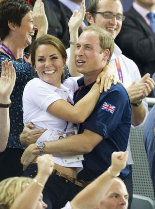 Sharing a cuddle at the London Olympics, 2012