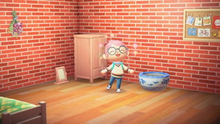 Animal Crossing: A rustic brick wallpaper for appeasing your inner hipster