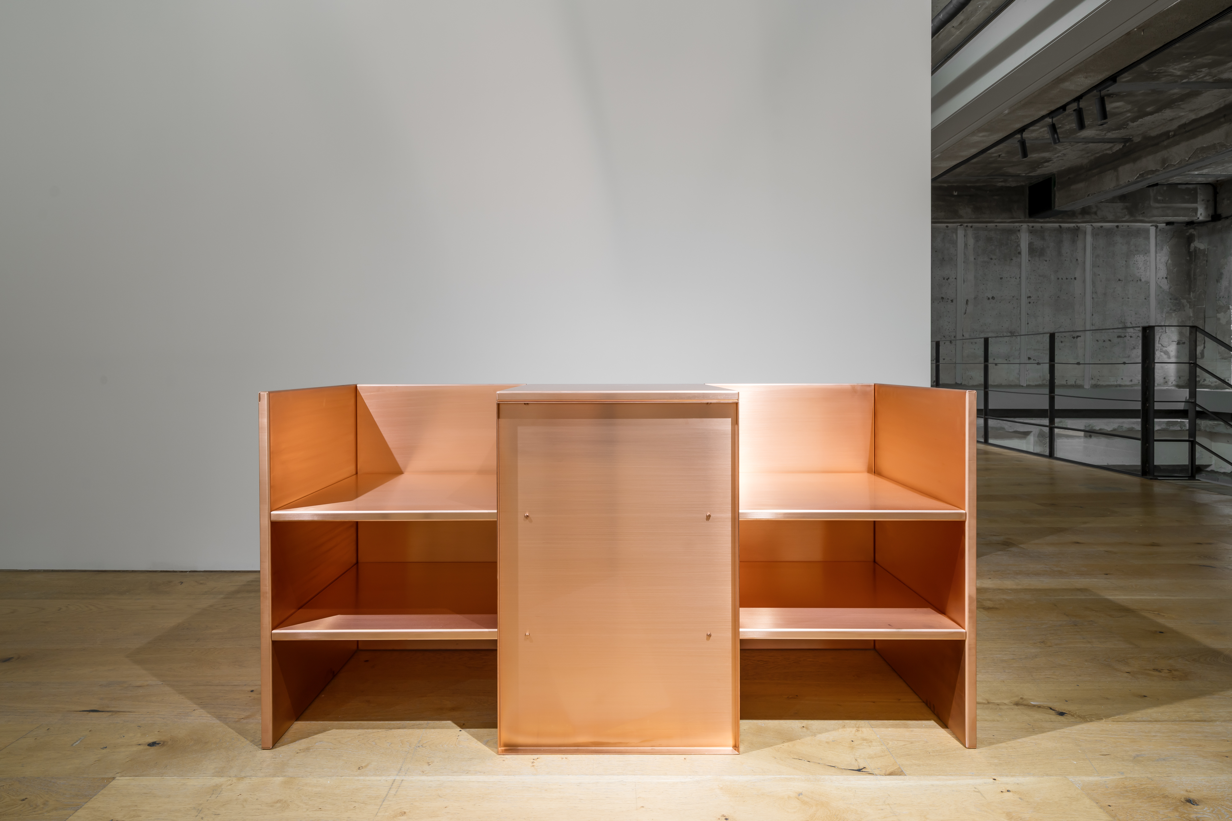 Installation view Donald Judd: Furniture
