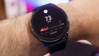 A heart rate chart on the OnePlus Watch