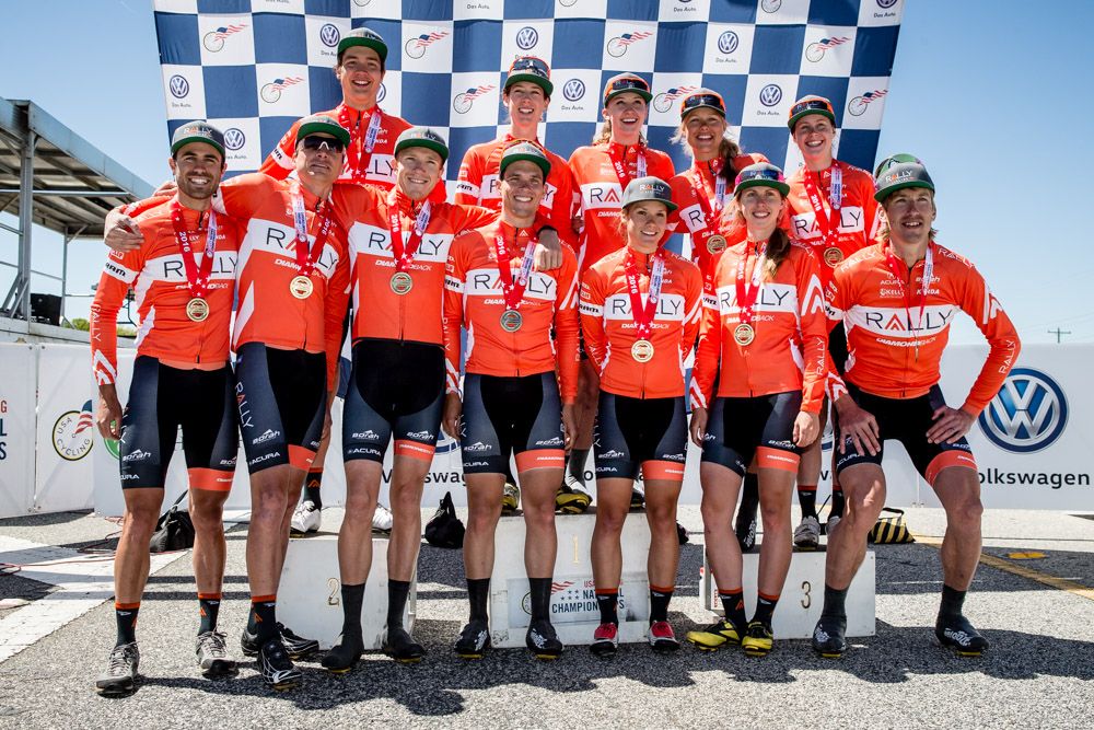 The Rally team took over the podium after winning both the mens and womens races.