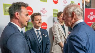 Prince Charles, Prince of Wales greets Ant and Dec, Anthony McPartlin and Declan Donnelly at The Prince's Trust TK Maxx And Homesense Awards 2022