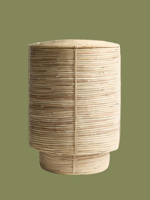Rattan laundry basket