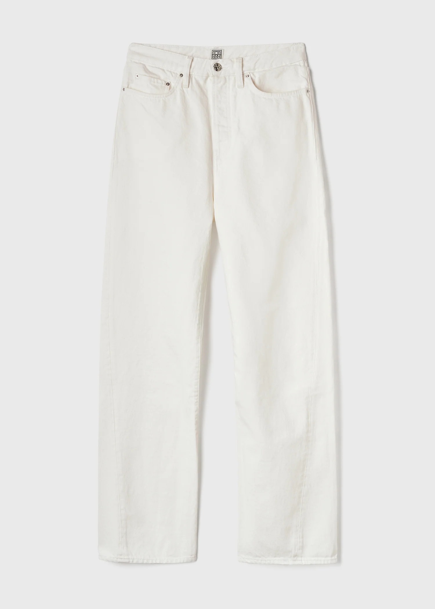 Toteme, Twisted Seam Denim Full Length Off-White