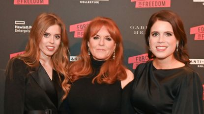 Princess Beatrice of York, Sarah Ferguson and Princess Eugenie of York attend The Anti Slavery Collective's inaugural Winter Gala in 2023