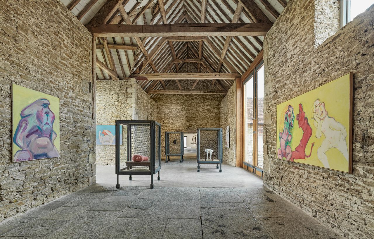 Installation view of ‘Unconscious Landscape. Works from the Ursula Hauser Collection’ at Hauser &amp; Wirth Somerset.