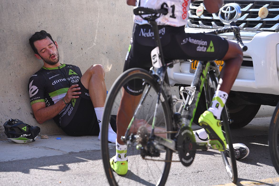 Nathan Haas went deep on the climb