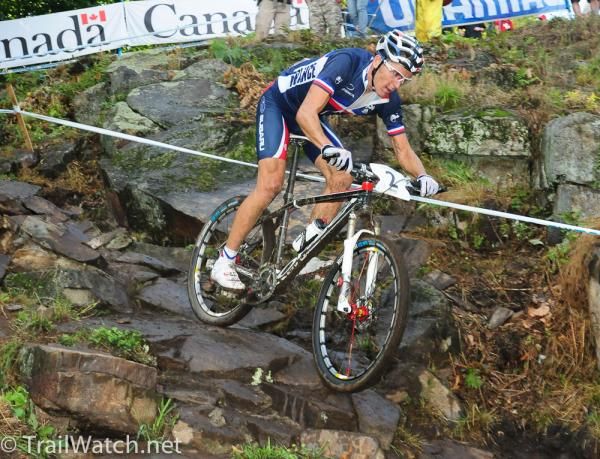 Julien Absalon (France) can pretty much ride anything put in front of him