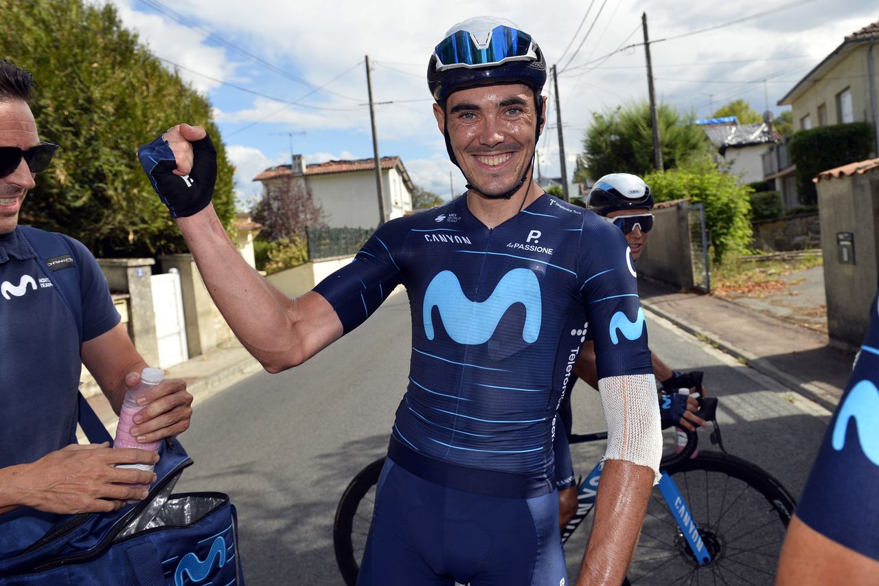 Tour du Limousin - Nouvelle Aquitaine 2022 - 55th Edition - 2nd stage Le Grand Perigueux Champcevinel - Riberac 184.7 km - 17/08/2022 - Alex Aranburu (ESP - Movistar Team) - photo Tommaso Pelagalli/SprintCyclingAgency&Acirc;&copy;2022