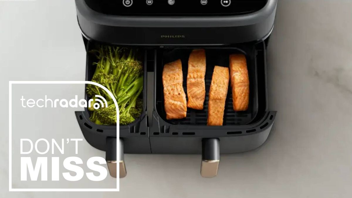 My single drawer air fryer just isn't cutting it for me anymore — this is the dual basket model that's caught my eye in Amazon's early Prime Day sale, and it's much cheaper than a Ninja model