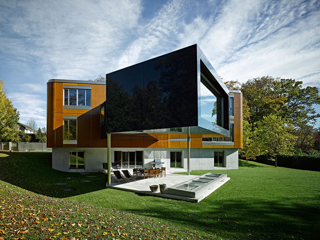 Carbon Fibre House inspired by prefab homes Wallpaper