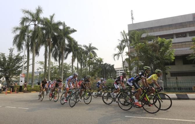 The Tour de Langkawi peloton on stage 4