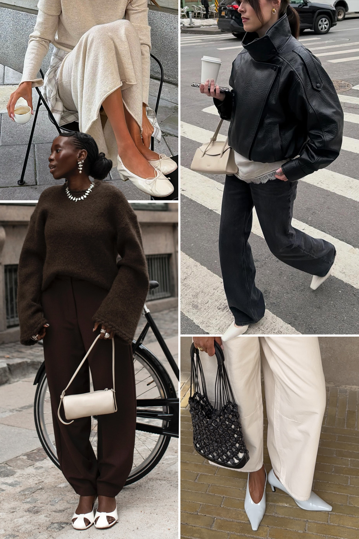 @daniellejinadu, @maggie_mccormack, @ingridedvinsen and @fakerstrom wearing chalk white shoes for winter 2026